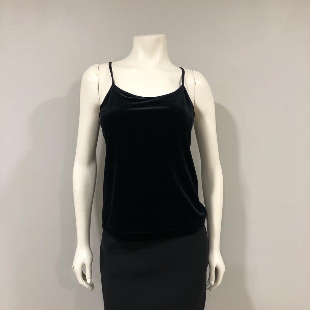 Chicos black velvet camisole